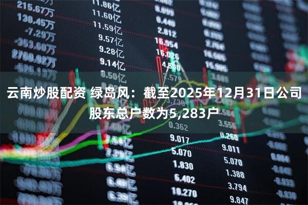 云南炒股配资 绿岛风：截至2025年12月31日公司股东总户数为5,283户